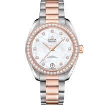 海马系列 AQUA TERRA 150米<span class="nowrap">腕表</span> 34毫米, 精钢-Sedna™ 18k金表壳 搭配 精钢-Sedna™ 18k金表链 - 22025342055001
