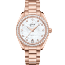 海马系列 AQUA TERRA 150米<span class="nowrap">腕表</span> 34毫米, Sedna™ 18k金表壳 搭配 Sedna™ 18k金表链 - 22055342055001