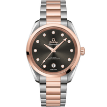 海马系列 AQUA TERRA 150米<span class="nowrap">腕表</span> 38毫米, 精钢-Sedna™ 18k金表壳 搭配 精钢-Sedna™ 18k金表链 - 22020382056001