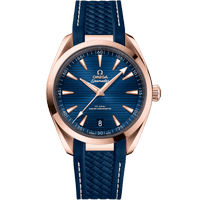 海马系列 AQUA TERRA 150米<span class="nowrap">腕表</span> 41毫米, Sedna™ 18k金表壳 搭配 橡胶表带 - 22052412103001