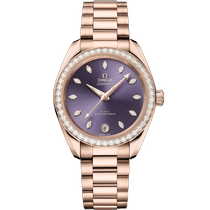 海马系列AQUA TERRA SHADES<span class="nowrap">腕表</span> 34毫米, Sedna&trade; 18k金表壳 搭配 Sedna&trade; 18k金表链 - 22055342060001